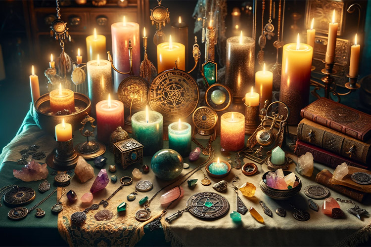 oggetti e candele esoteriche