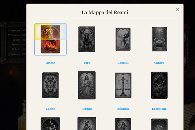 Zodiaco Alchemico mappa dei Reami